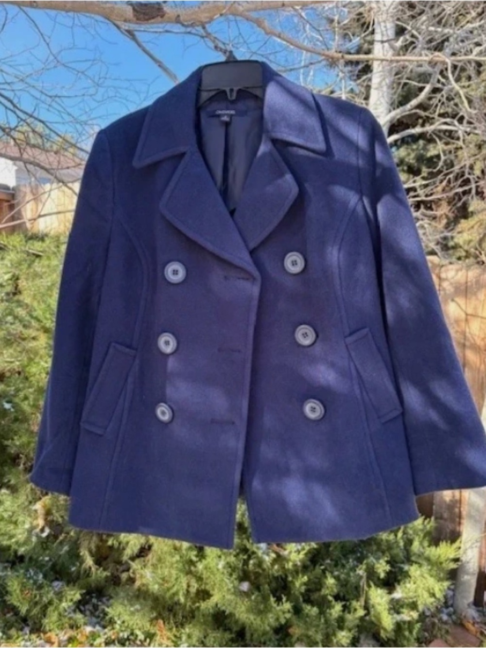Chadwicks Navy Peacoat 80% wool pristine condition women’s size 4